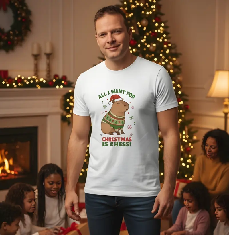 All I want for Christmas is CHESS!  - Camiseta