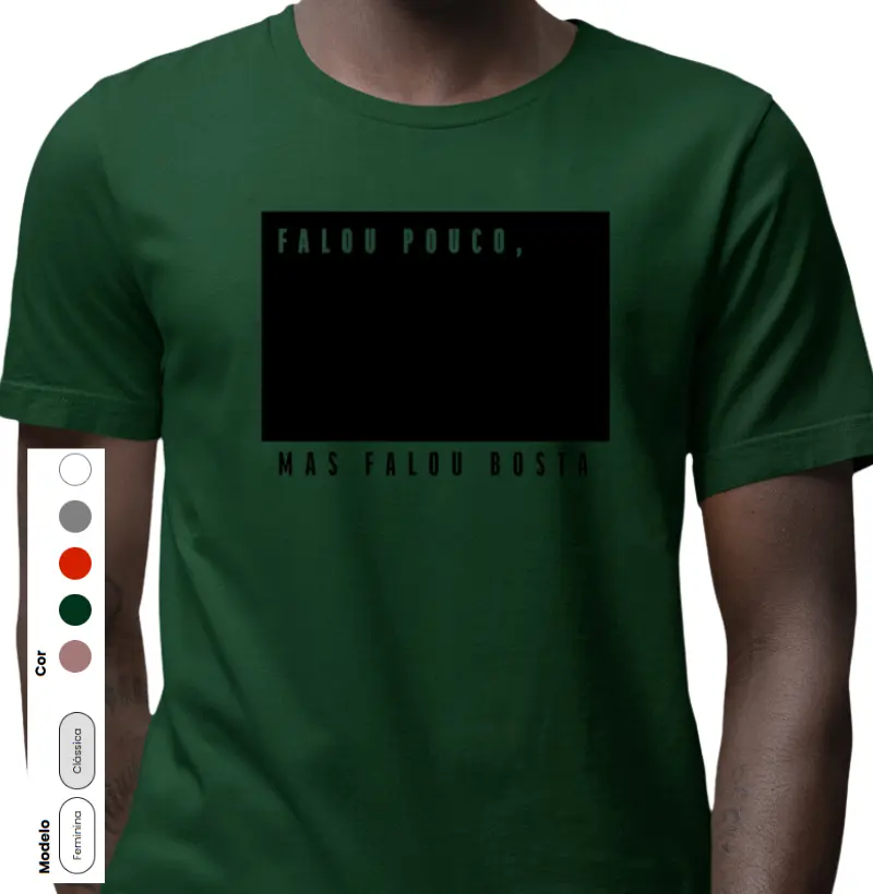 Falou pouco, mas falou bosta