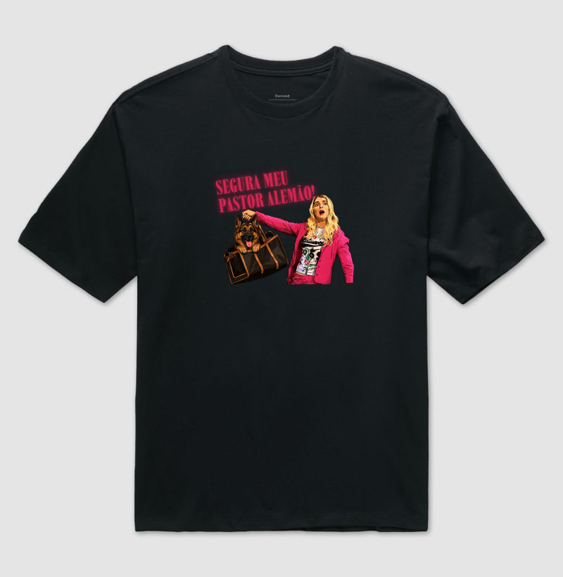 Segura meu pastor alemão - Camiseta Oversized