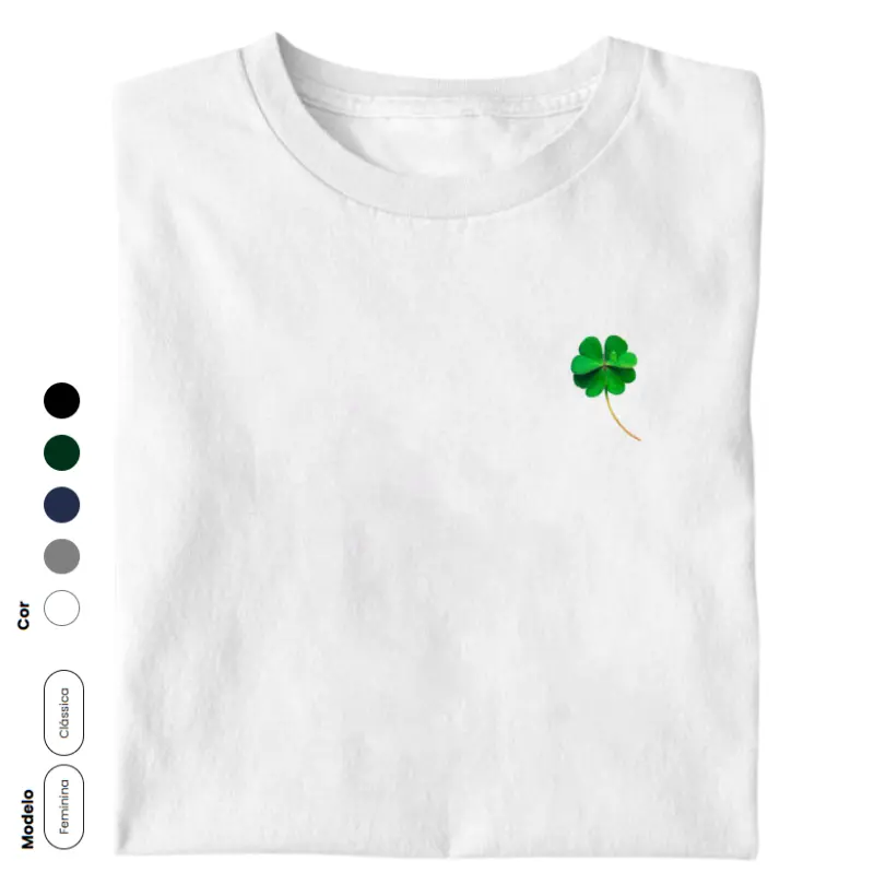 Trevo de 4 folhas bolso