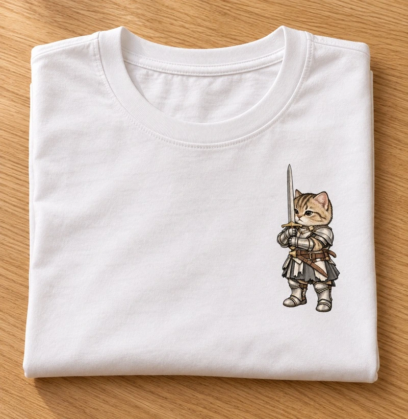 Camiseta Feminina Ao Seu Lado - Gatinha Guerreira - Imagem 1