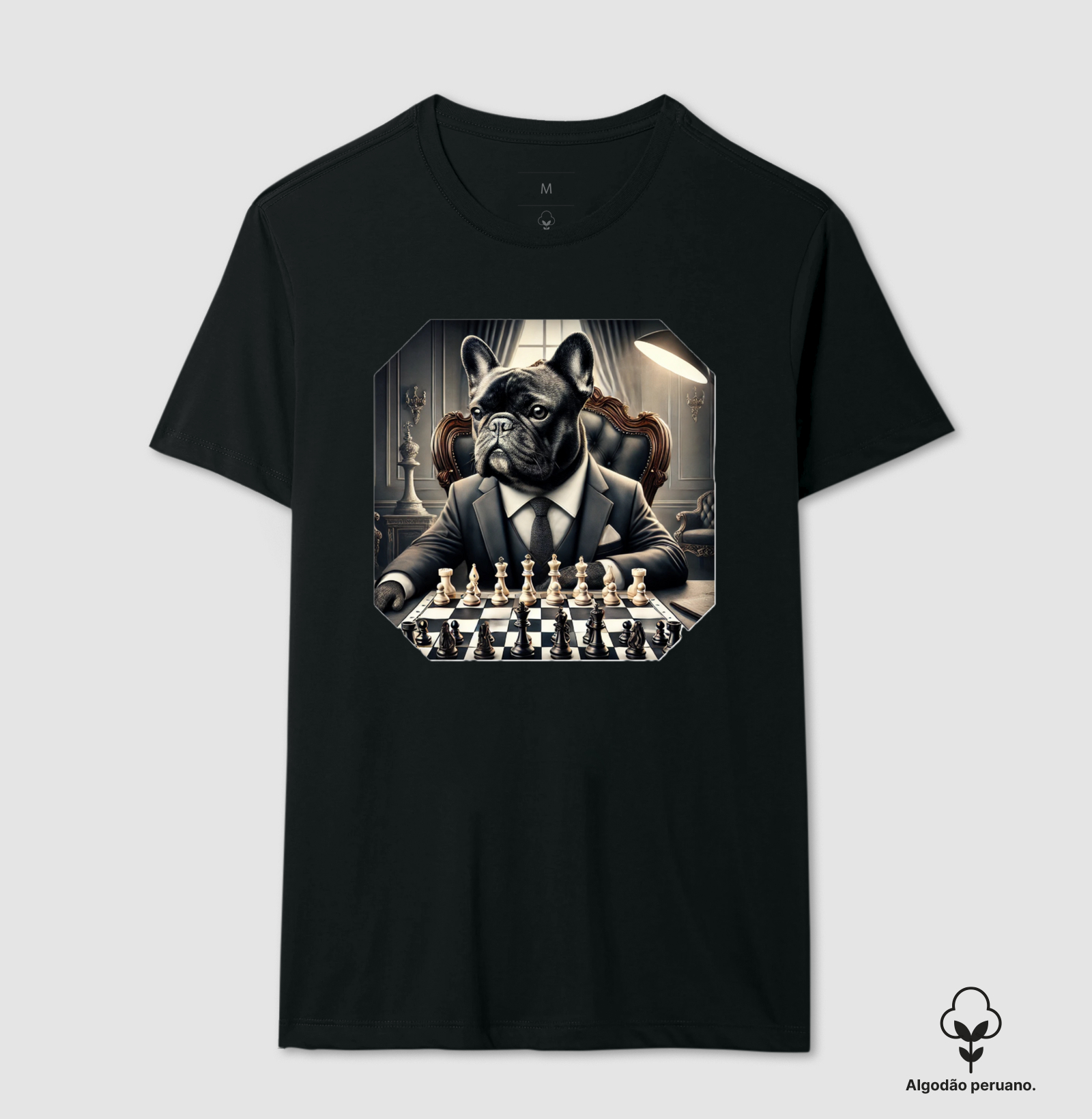 Bulldog francês do xadrez