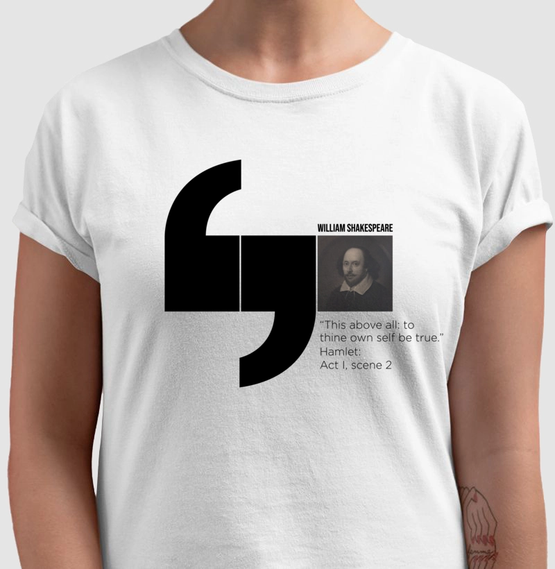 Camiseta Shakespeare - Hamlet