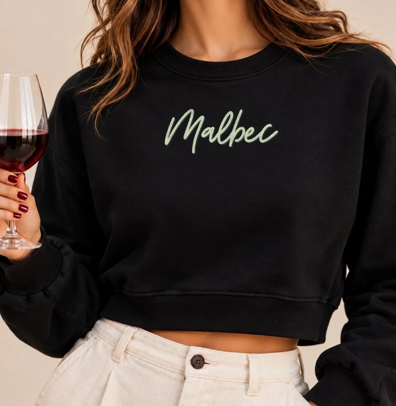 Camiseta Malbec - Cropped Moletom