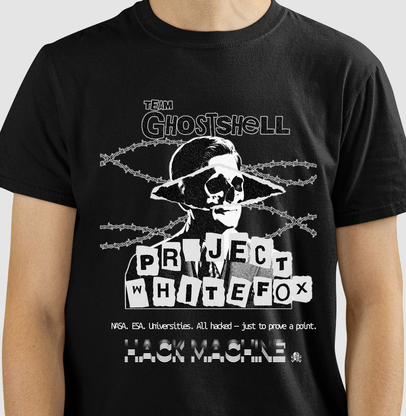 Camiseta Hack Machine – Project WhiteFox / Quarentena™