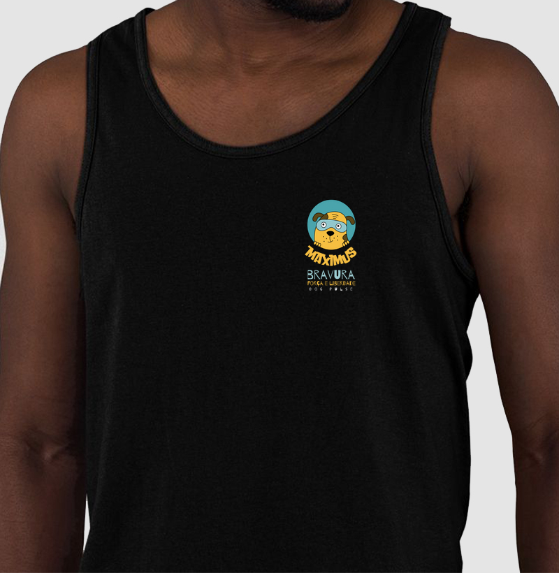 Camiseta Regata Dog Pulse Maximus - Bravura, Força e Liberdade