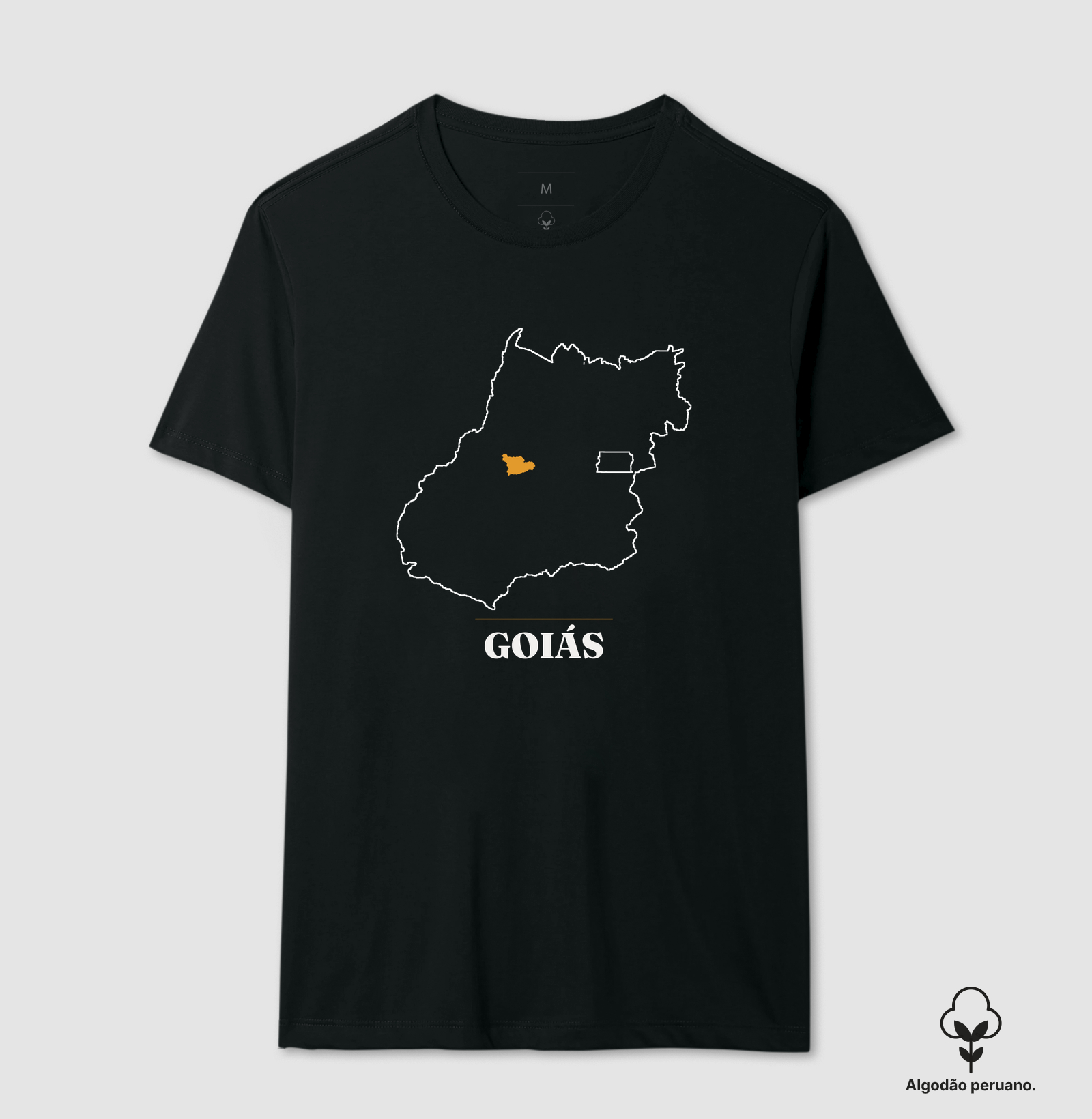 Goiás | Traço GO - Camiseta Algodão Peruano