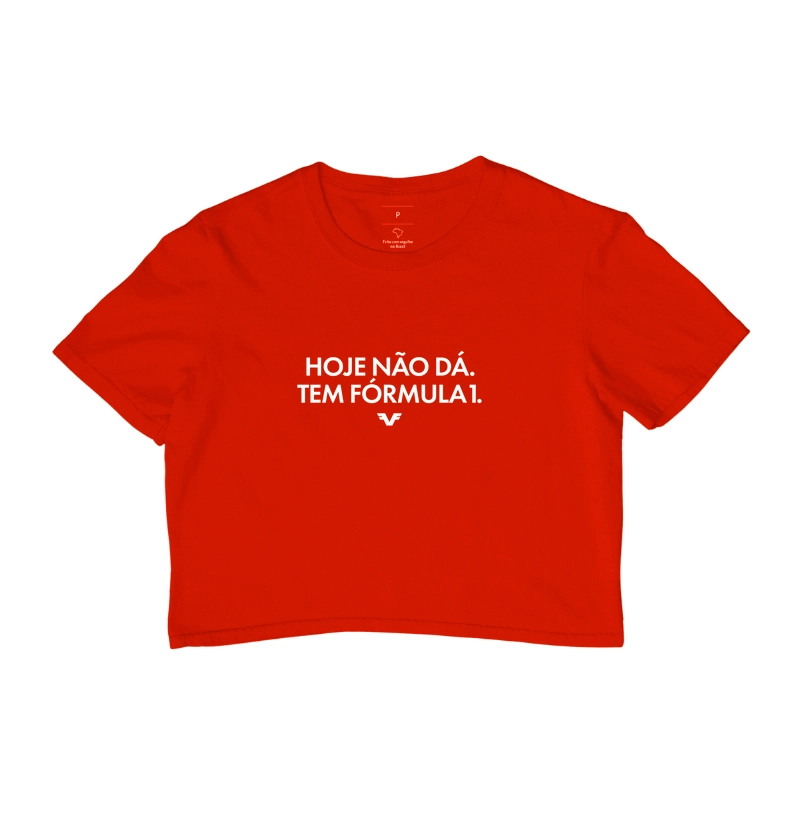Cropped Hoje não dá. Tem Fórmula 1.