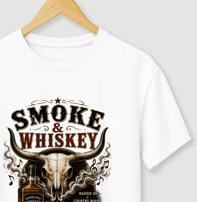 Camiseta Smoke & Whiskey Nights