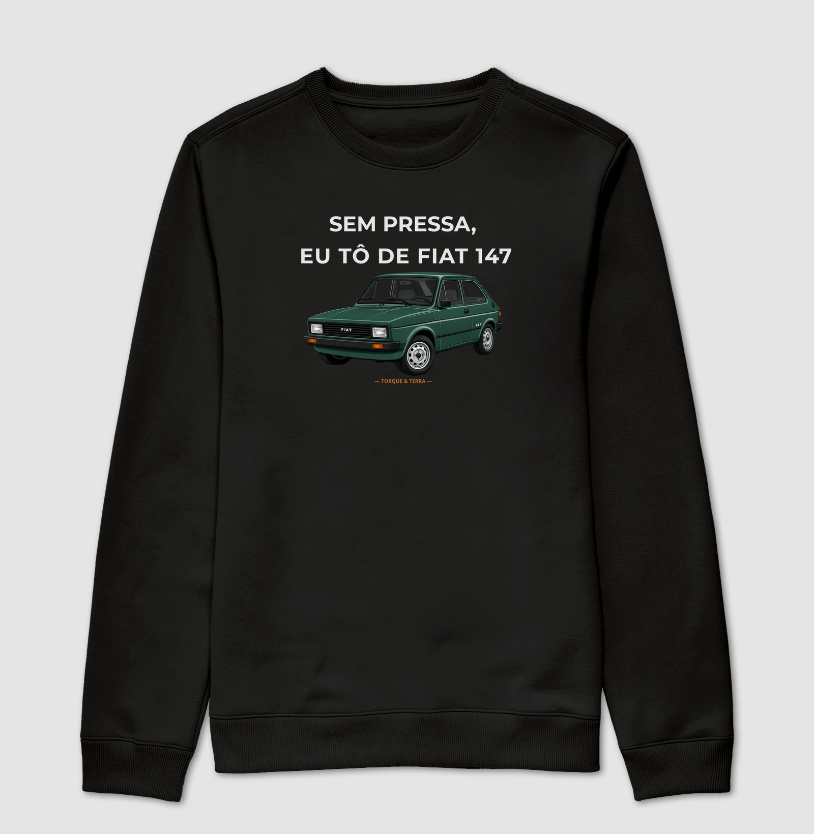Sem pressa, eu tô de Fiat 147 - Verde
