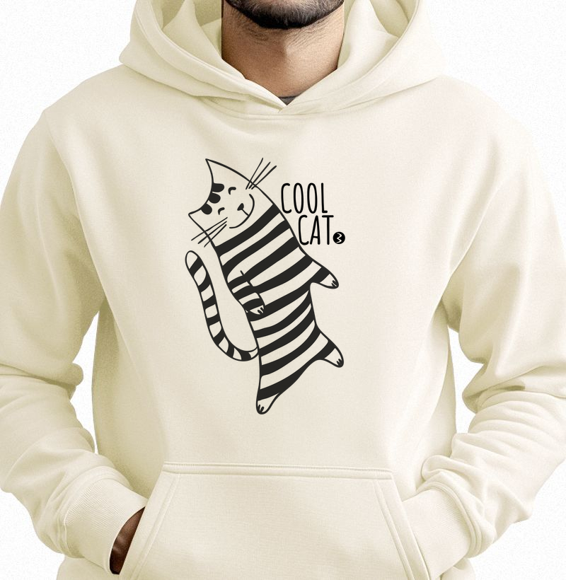 Moletom Hoodie Cool Cat