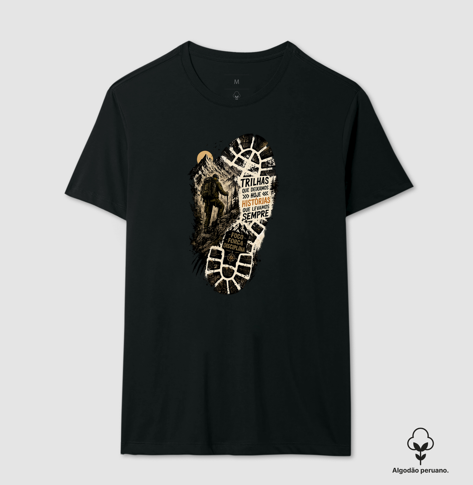 Trilhas que Deixamos - Camiseta Algodão Peruano