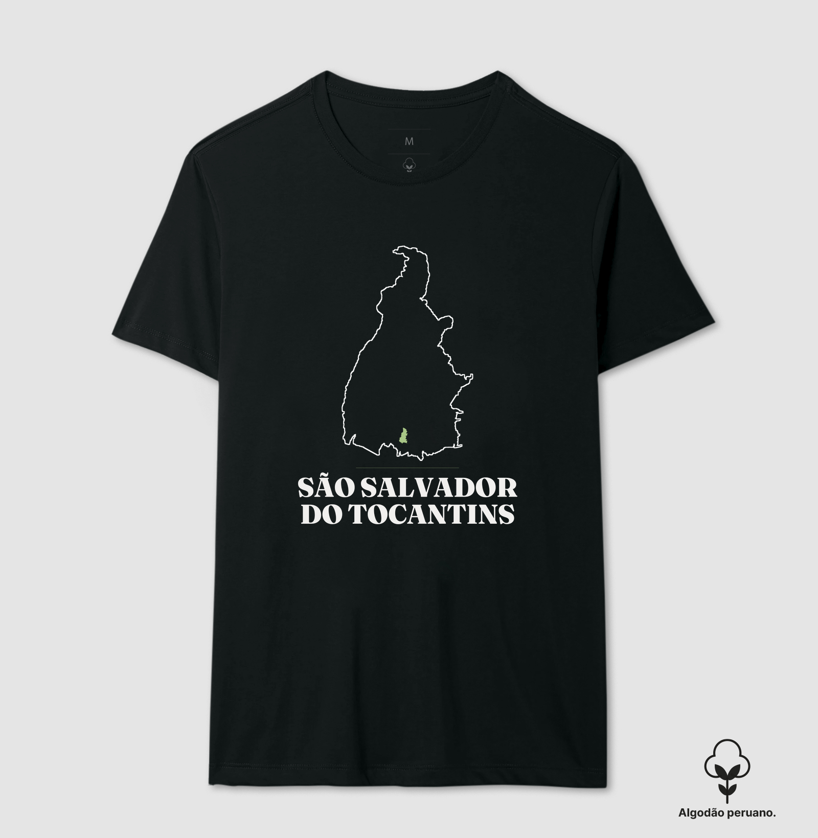 São Salvador do Tocantins | Traço TO - Camiseta Algodão Peruano