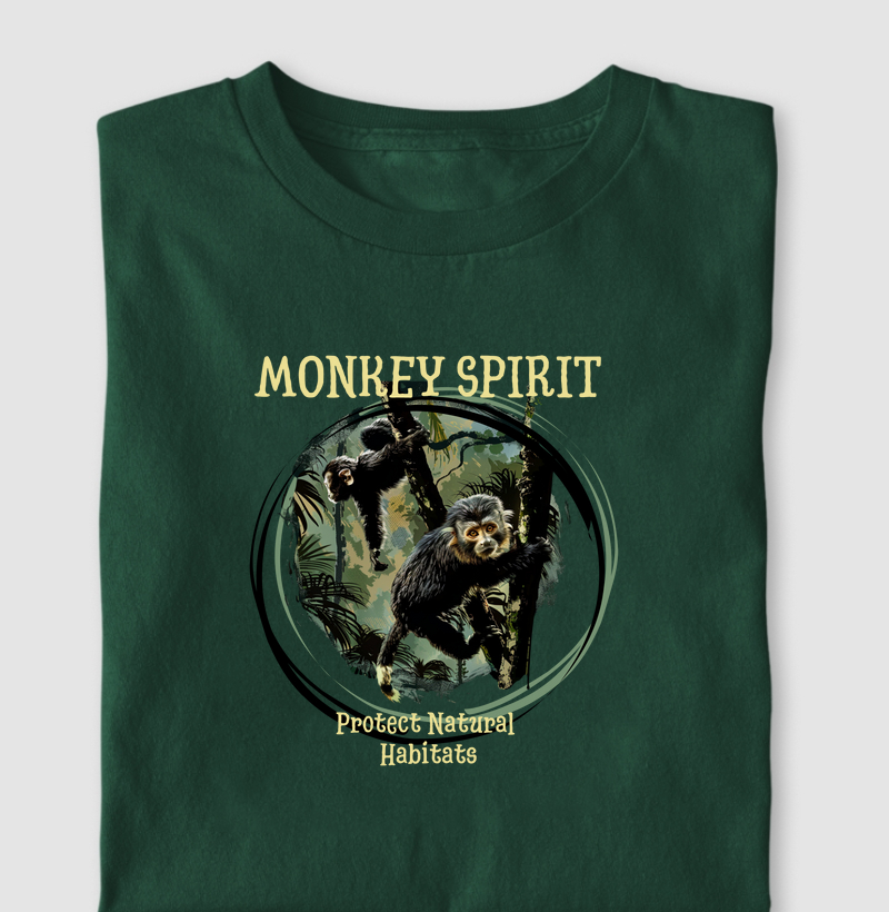 Camiseta Monkey Spirit - Protect Natural Habitat IV