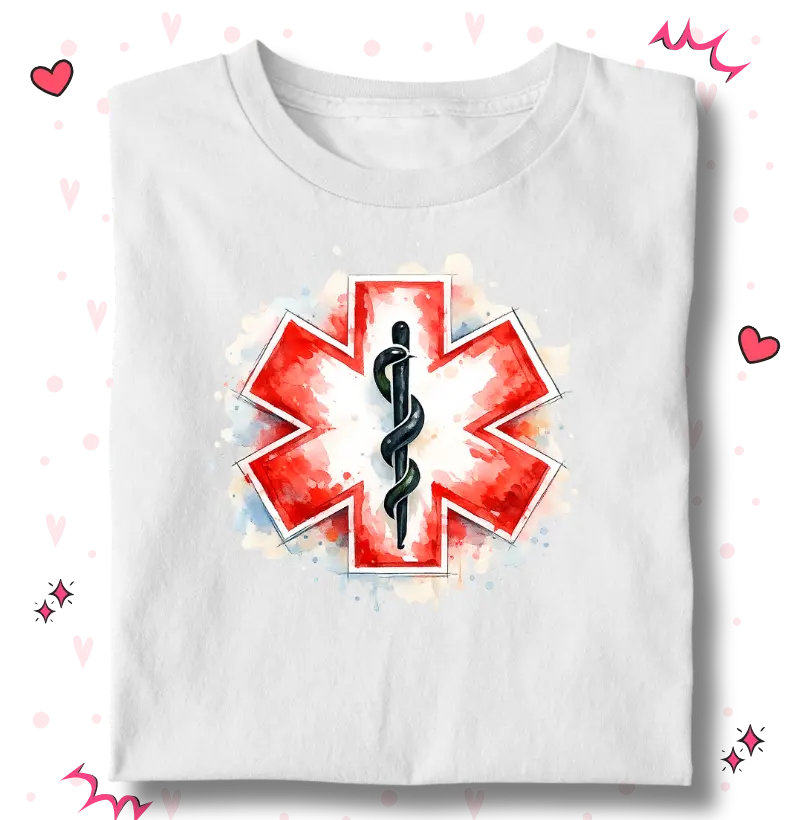 Estrela da Vida em Aquarela