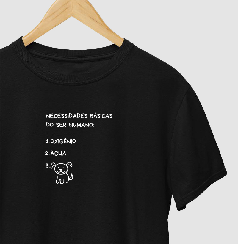 T-Shirt Necessidades Básicas - Dog