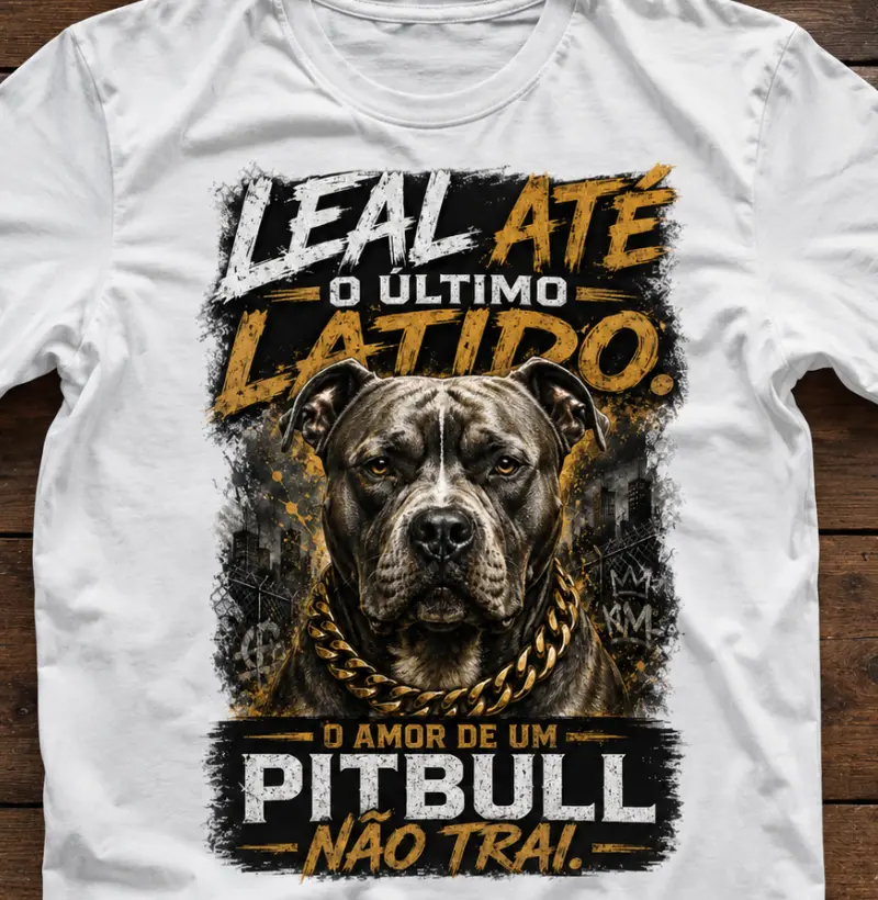 LEAL ATÉ O ÚLTIMO LATIDO. O AMOR DE UM PITBULL NÃO TRAI.