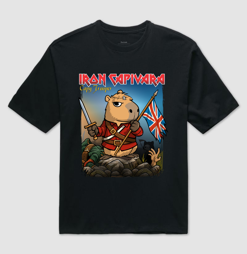 Camiseta Iron Capivara - Camiseta Oversized