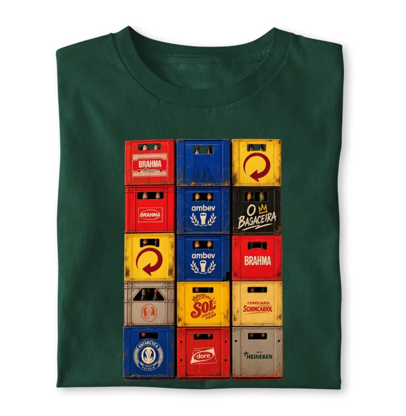 Camiseta Caixas de Cerveja ( O bagaceira )  OxenteWear