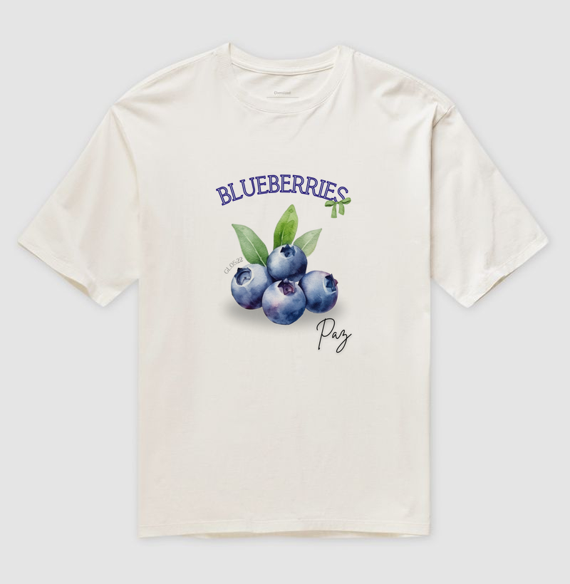 T-shirt Blueberries - Coleção Doce Fruto