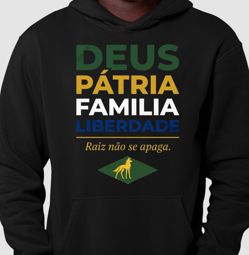 Moletom Filhos da Patria Deus Patria Familia Liberdade