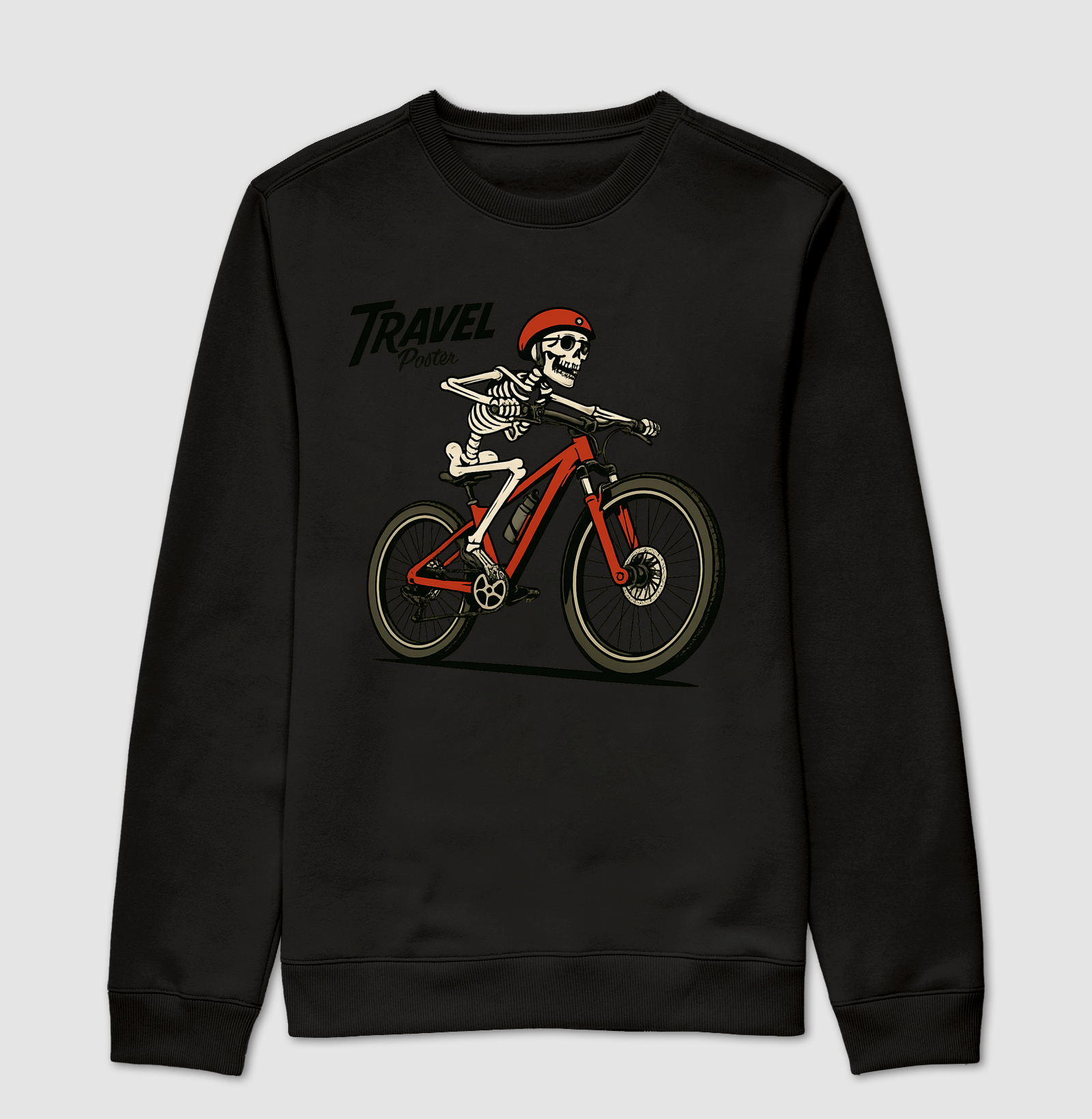 Camiseta Estampa Caveira do Pedal