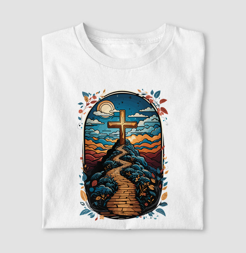 Camiseta Masculina Caminho da Cruz - Camiseta