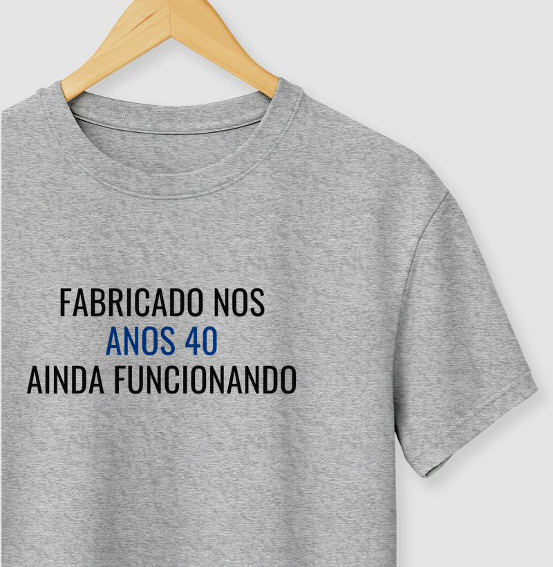Fabricado nos anos 40. Ainda funcionando