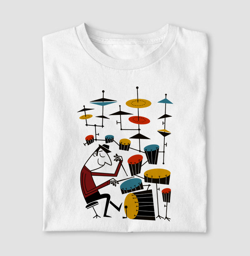 The Mid-Century Jazz Drummer
