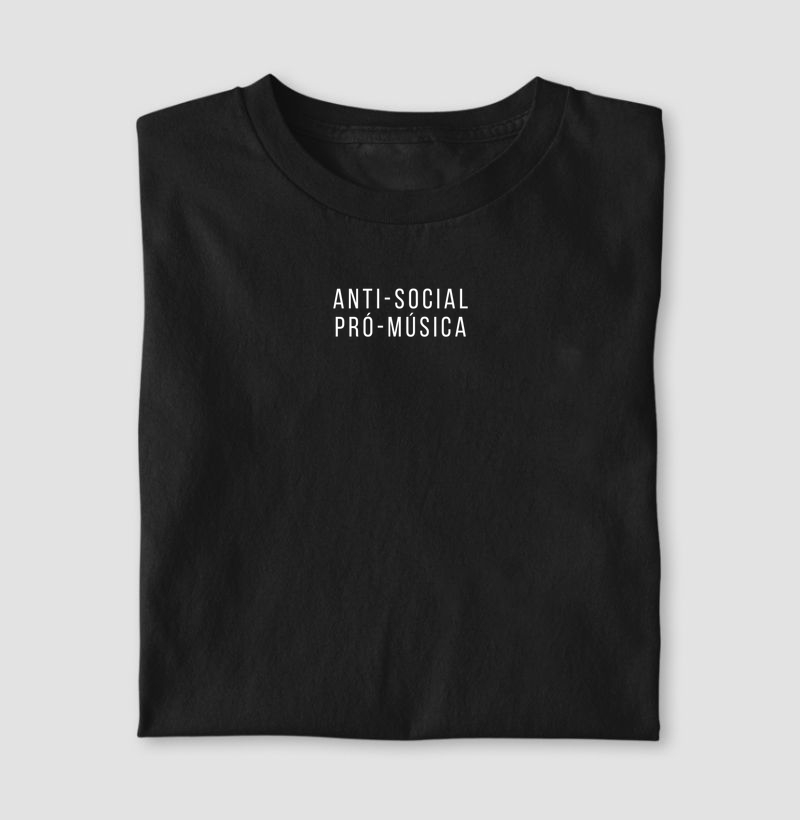 Camiseta Anti-Social Pró Música