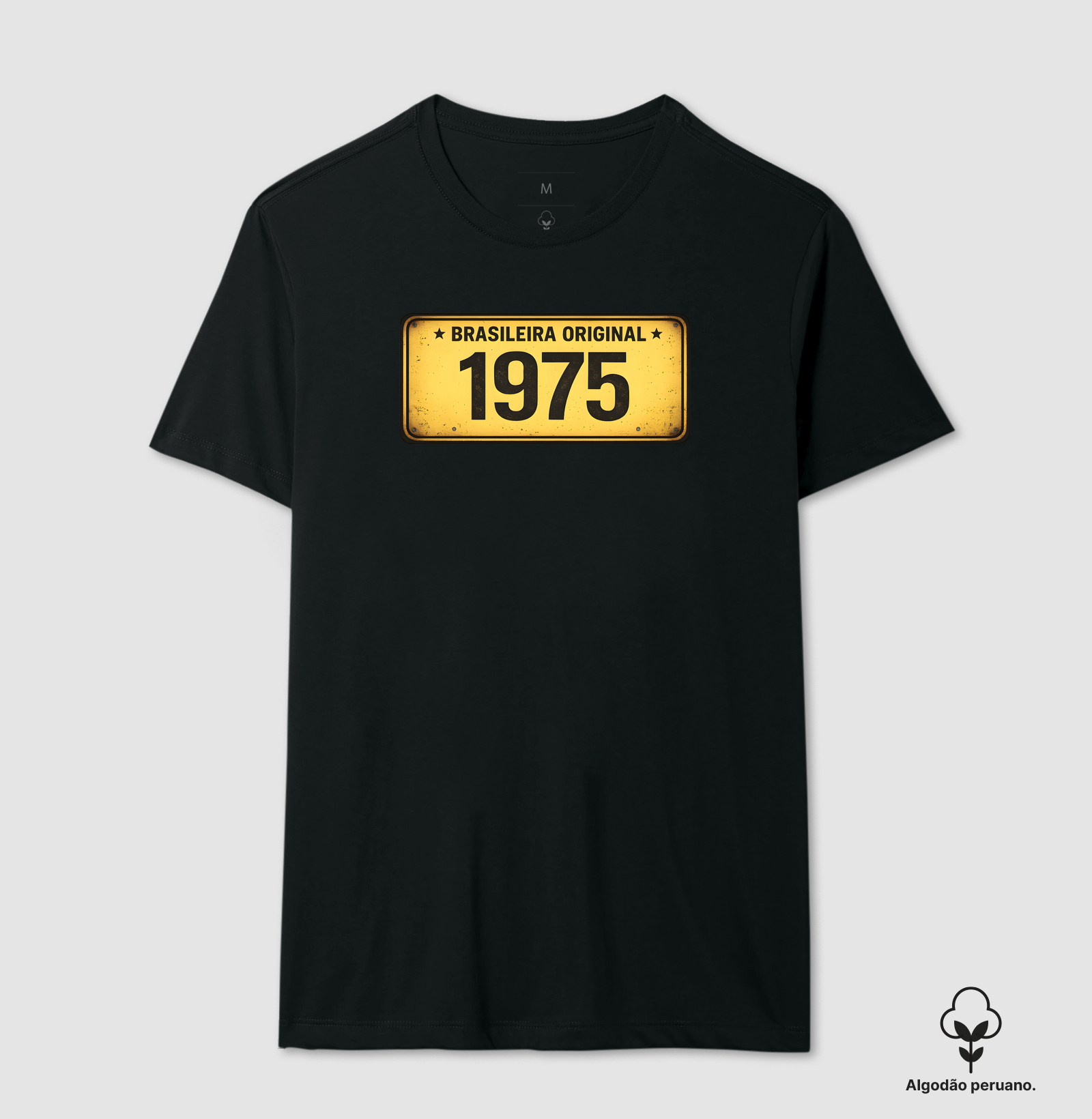 PLACA AMARELA 1975 BRASILEIRA