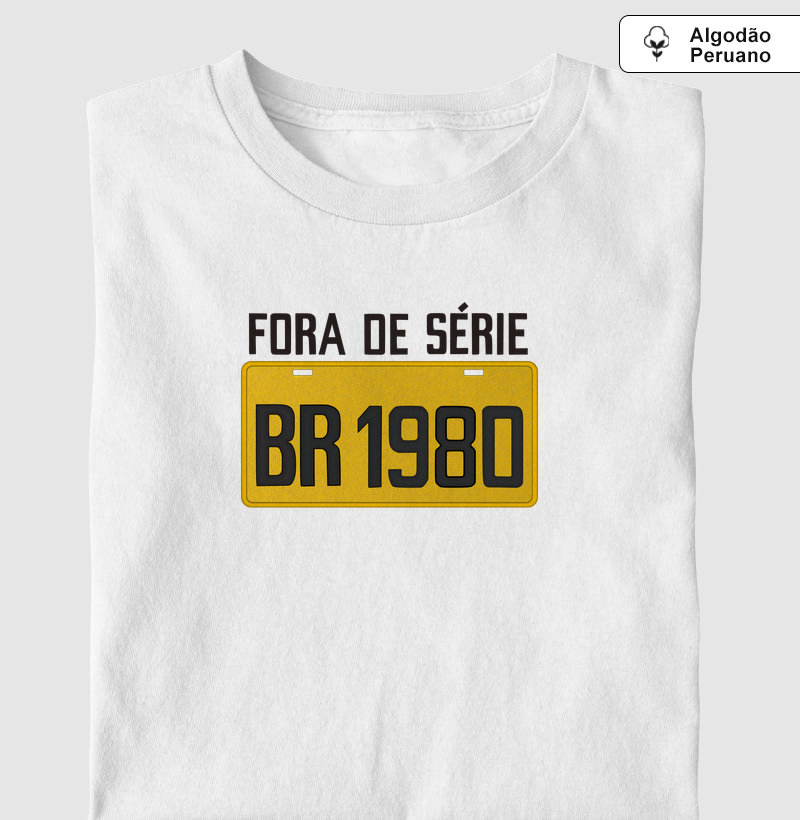 Placa Amarela Grande - Fora de Série 1980