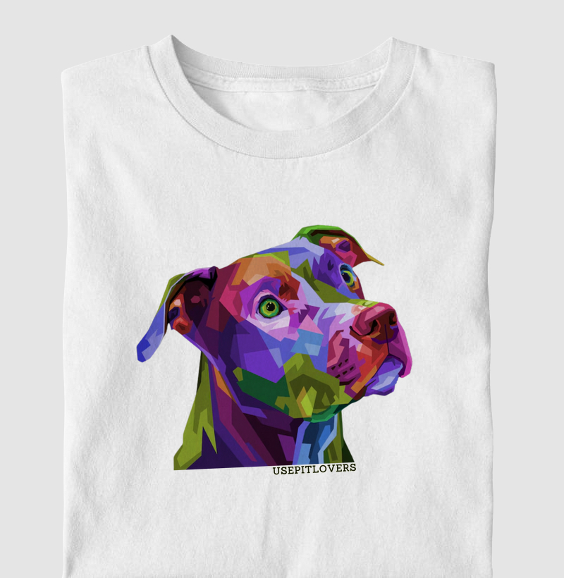 PIT BULL PINTURA GEOMETRICA