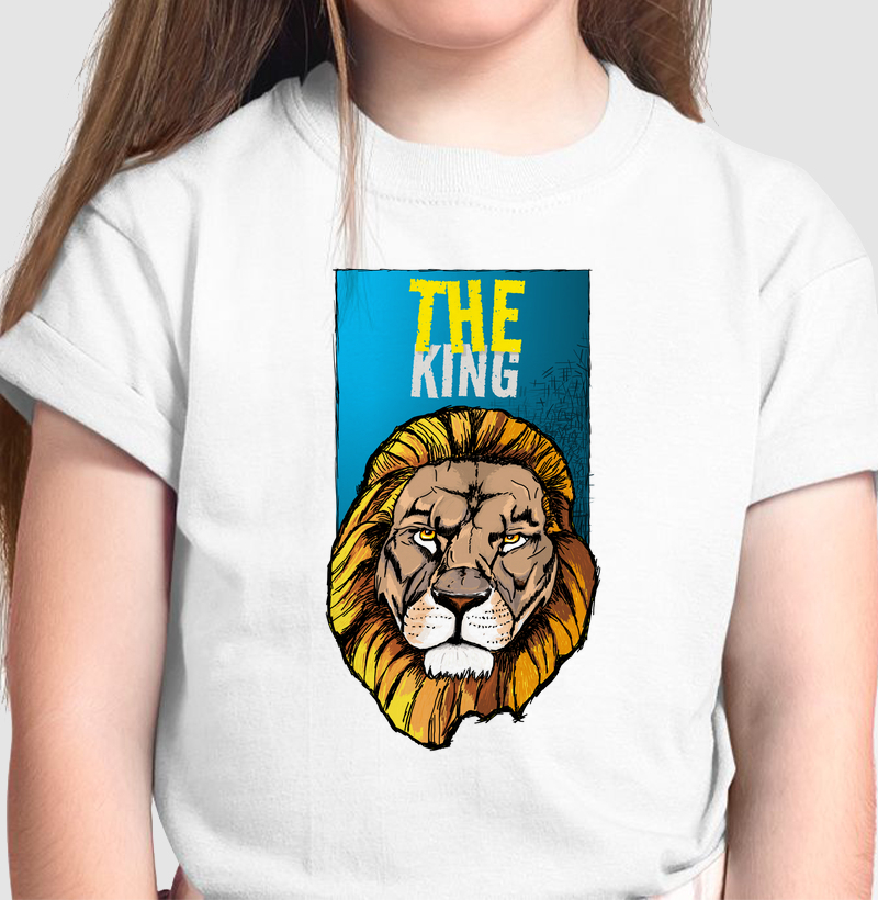 Camiseta Infantil Leão Rei