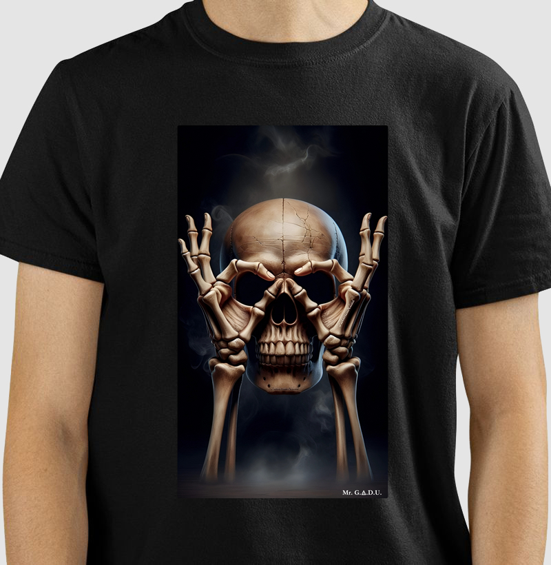 Camiseta Caveira Observadora - Mr. GADU