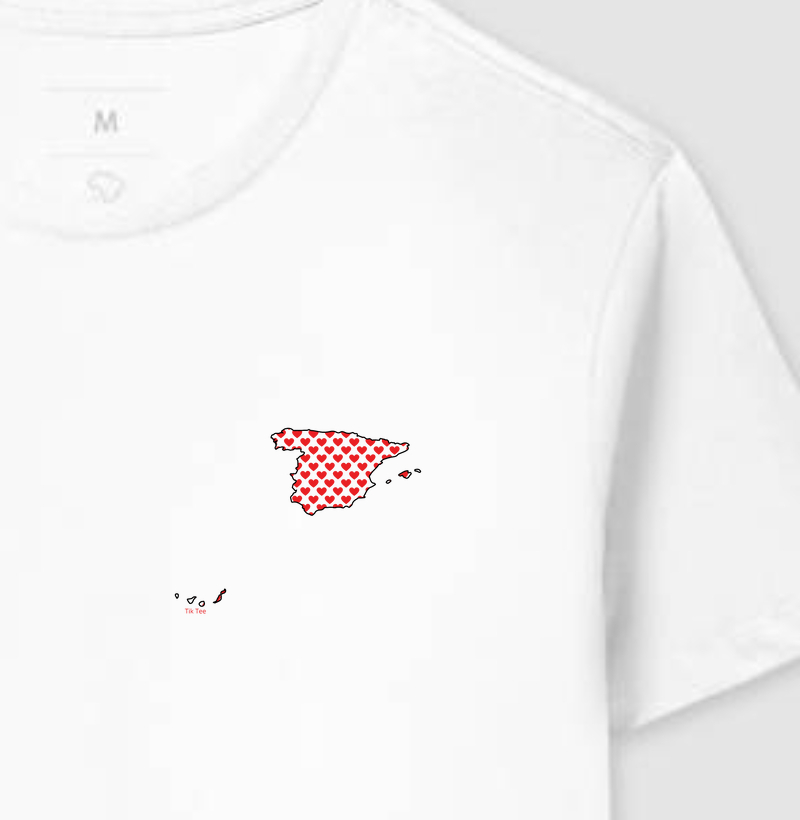 Mapa Espanha Coração