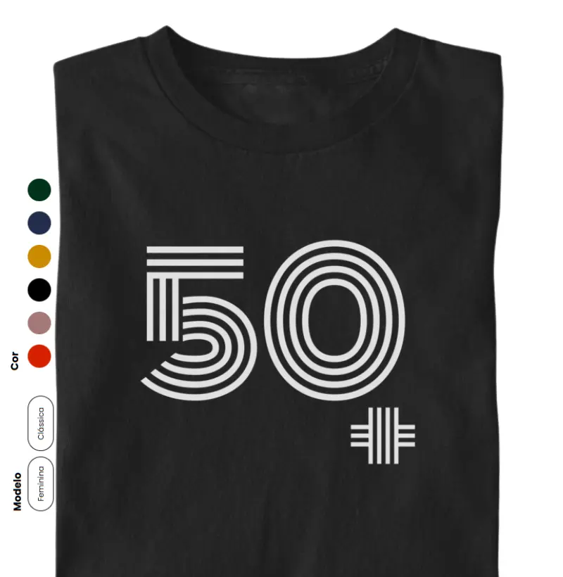 50 MAIS estampa branca