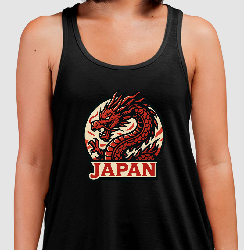 Estampa: 🐉 Dragão Japonês – A Força dos Quatro Elementos (竜)