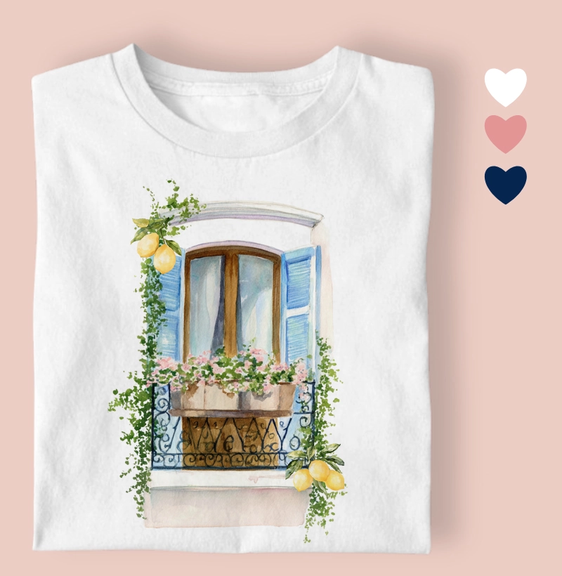 Camiseta Feminina Janela 