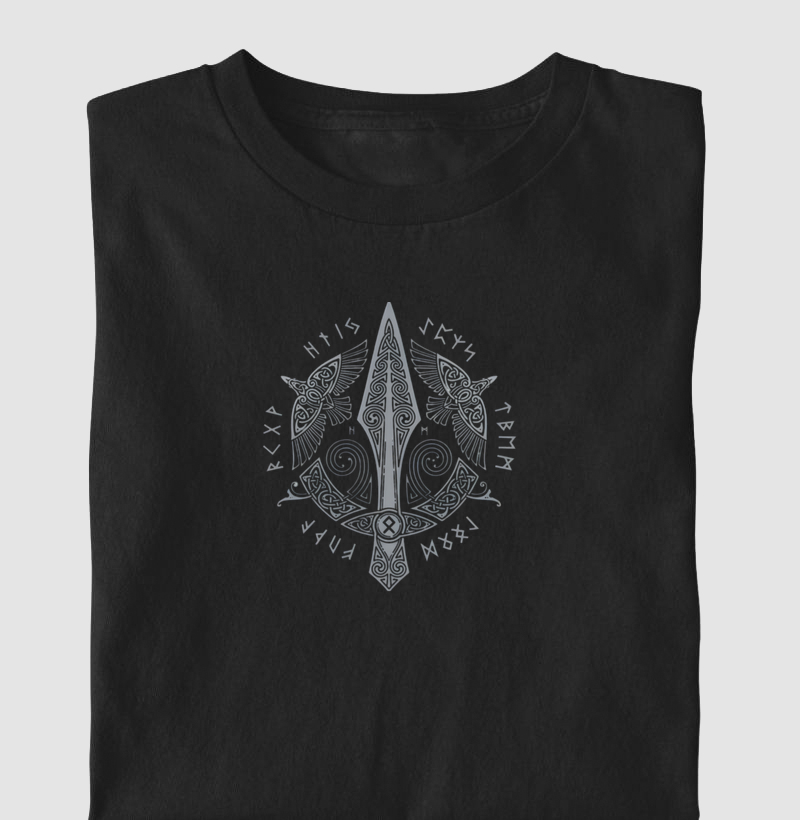 Gungnir, Huginn, Muninn e Futhark