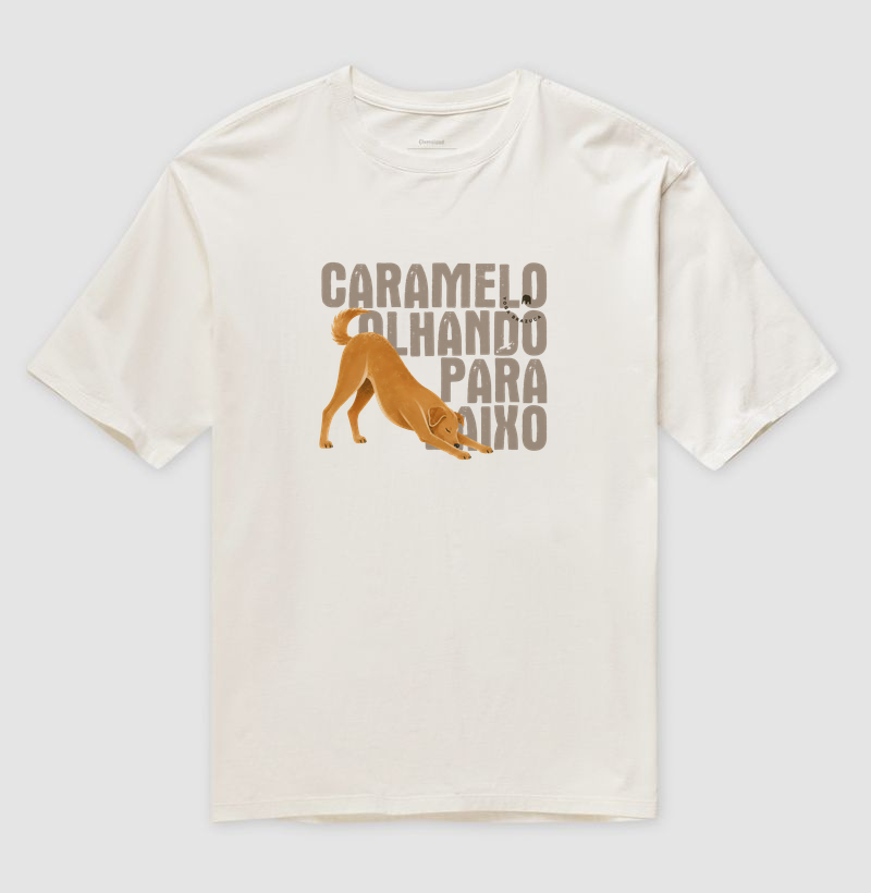 Caramelo olhando para baixo