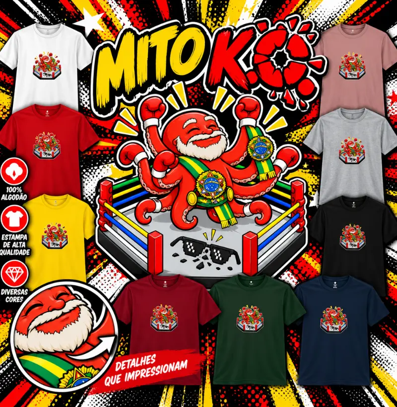 Camiseta Mito K.O. em Algodão