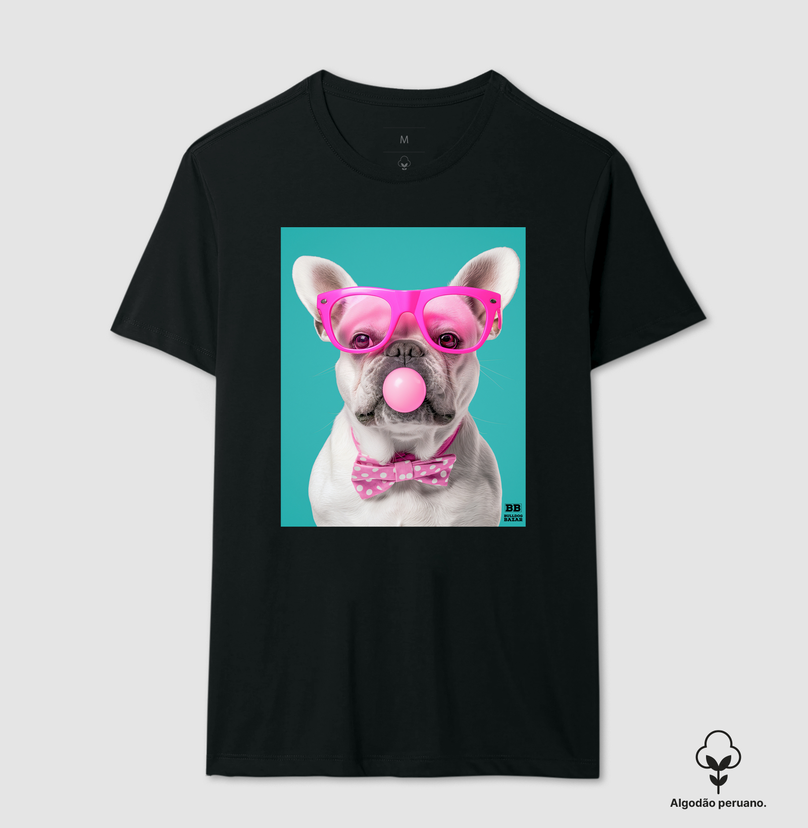 Camiseta Premium Bulldog Frances "Chiclete 4"