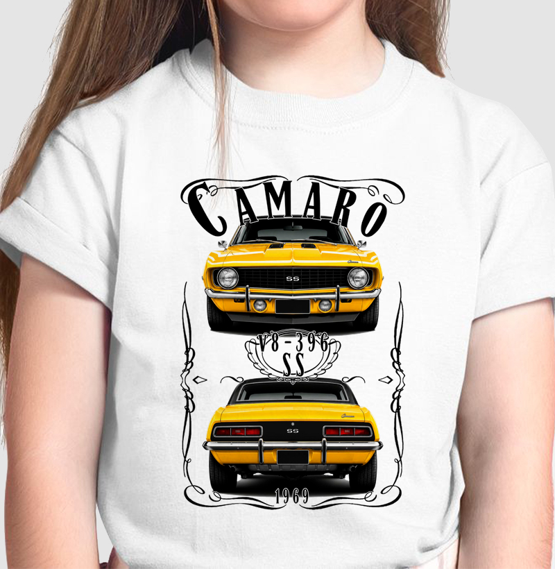 Camiseta infantil Camaro SS vintage