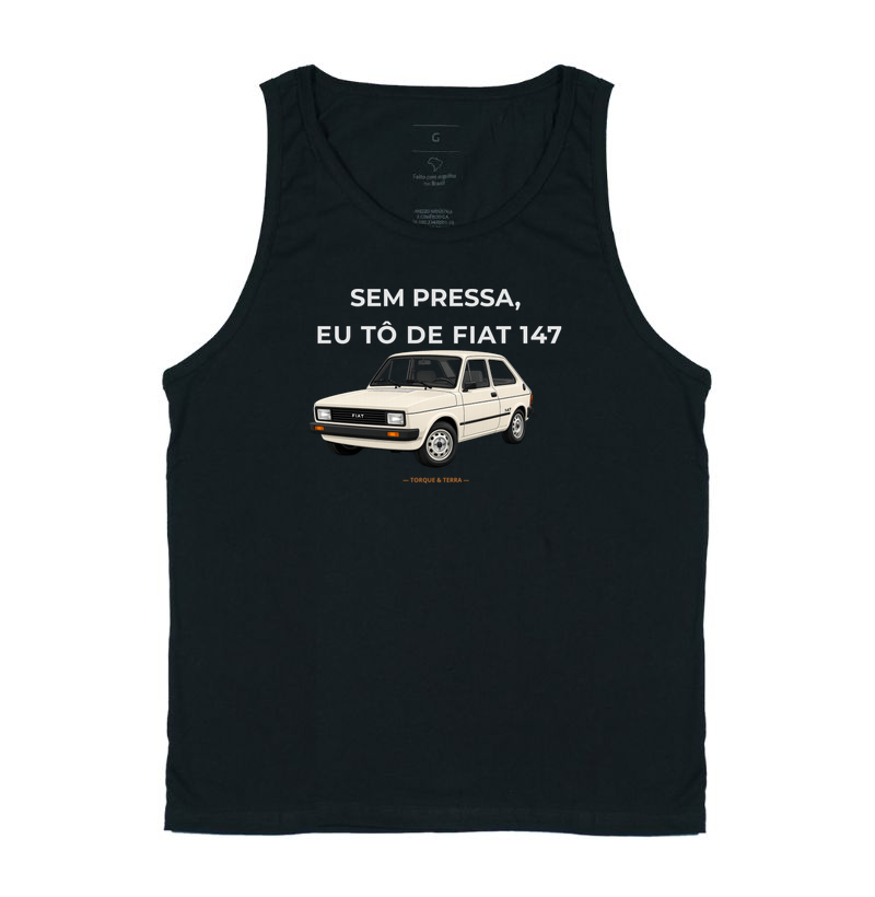 Sem pressa, eu tô de Fiat 147 - Bege