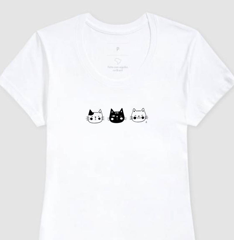 T-Shirt Trio Gatos