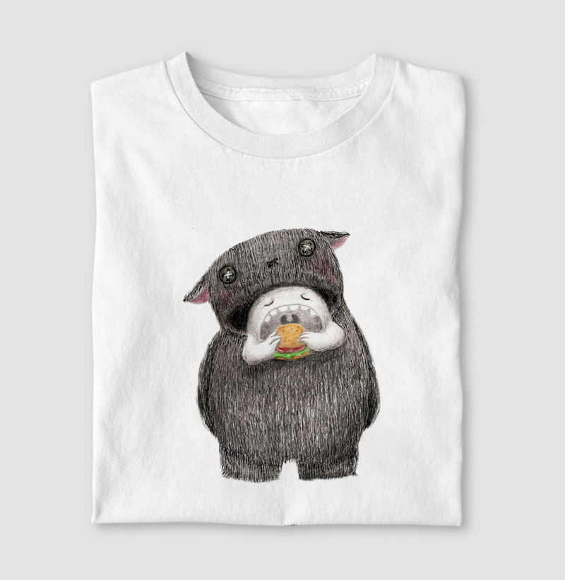 Camiseta Lanche Monstro Feliz