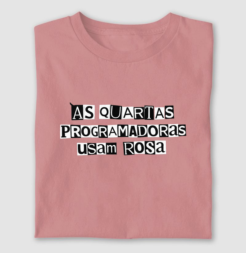 As quartas programadoras usam rosa