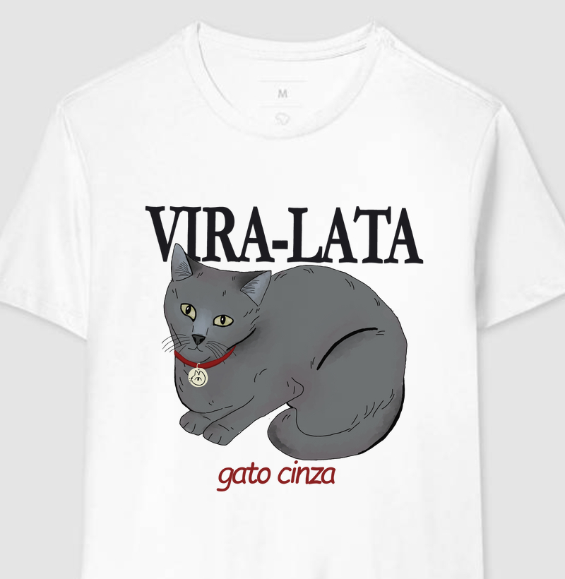 Gato Cinza Vira-Lata 