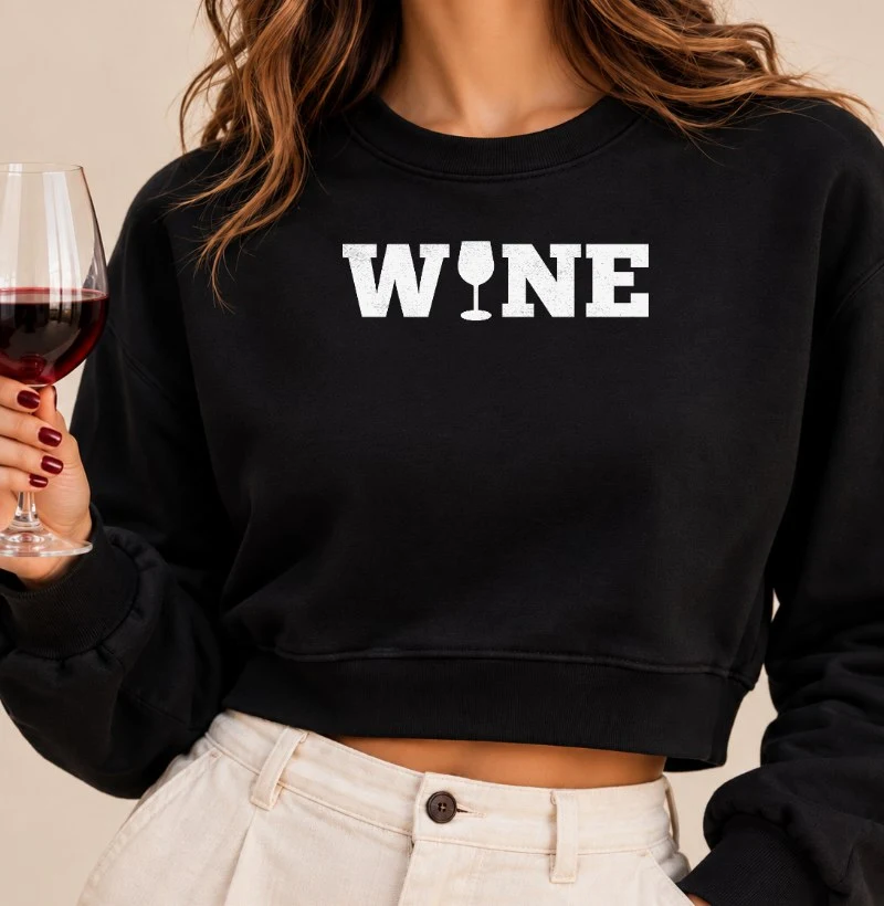 Cropped Moletom Wine - Cropped Moletom